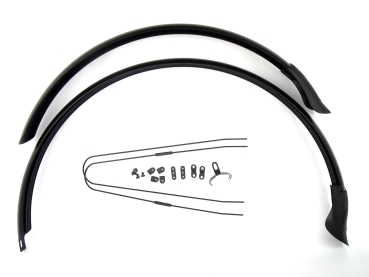 Sunnywheel Aluminium Schutzblechset 51mm mit Kabelkanal