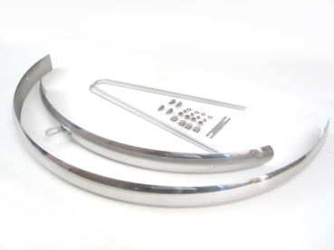 Schutzblechset 48mm  -  silber