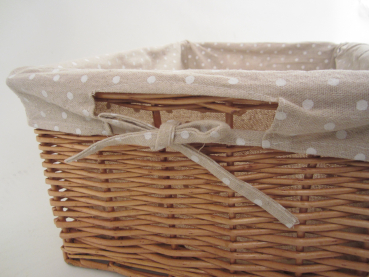 Preview: Weidenkorb mit Stoffeinlage