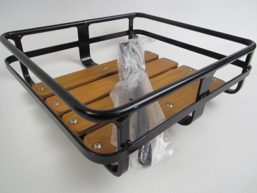 Gepäckträger mit Holzboden