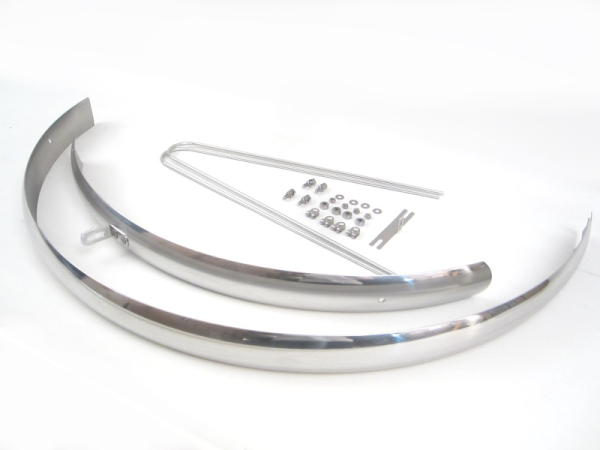 Schutzblechset 48mm  -  silber