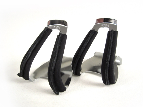 MKS Pedalhaken half clip - deep Leder schwarz