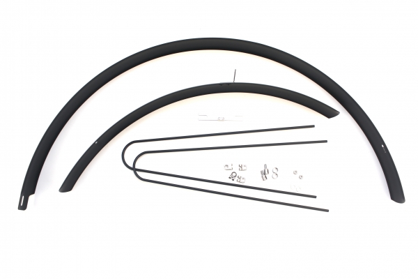 Schutzblechset 48mm  -  schwarz