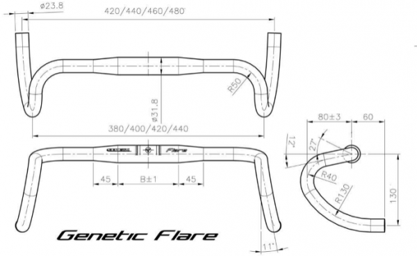 Genetic Flare Road bar gravel