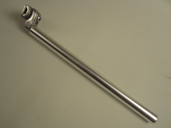 Patentsattelstütze, Aluminium, 25.0 - 27,2mm, 400mm lang, silber