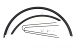 Schutzblechset 48mm  -  schwarz